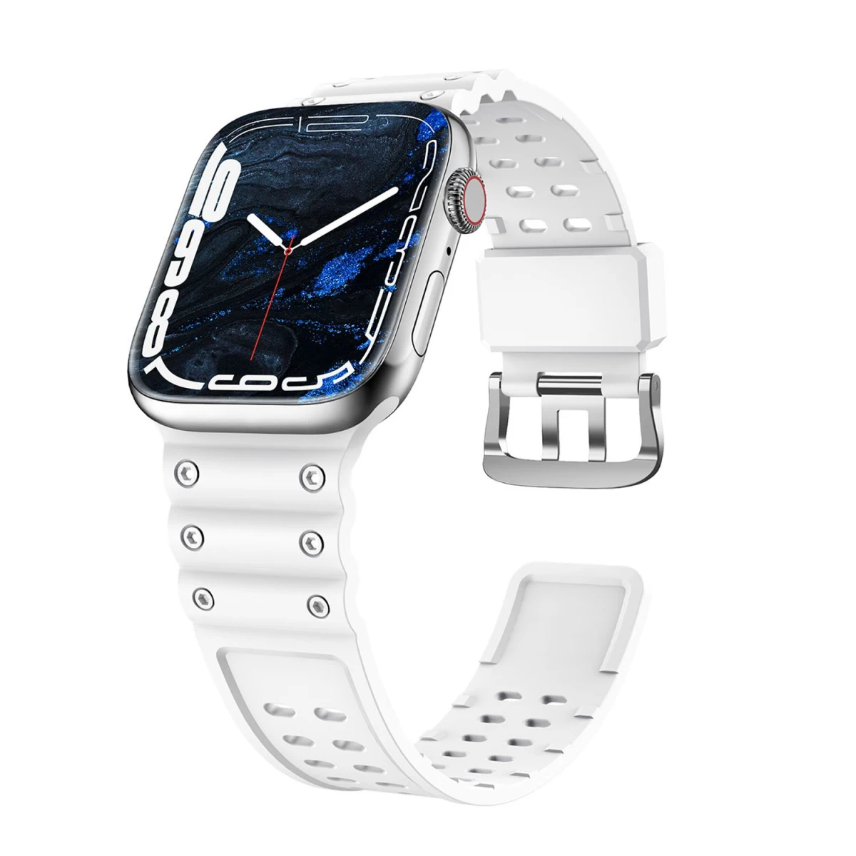Dirželis Triple Protection Band, Skirtas Apple Watch Se, 9, 8, 7, 6, 5, 4, 3, 2, 1 (41, 40, 38 Mm) Apyrankės Dirželiui, Baltas Dirželis Triple Protection Band, Skirtas Apple Watch Se, 9, 8, 7, 6, 5, 4, 3, 2, 1 (41, 40, 38 Mm) Apyrankės Dirželiui, Baltas