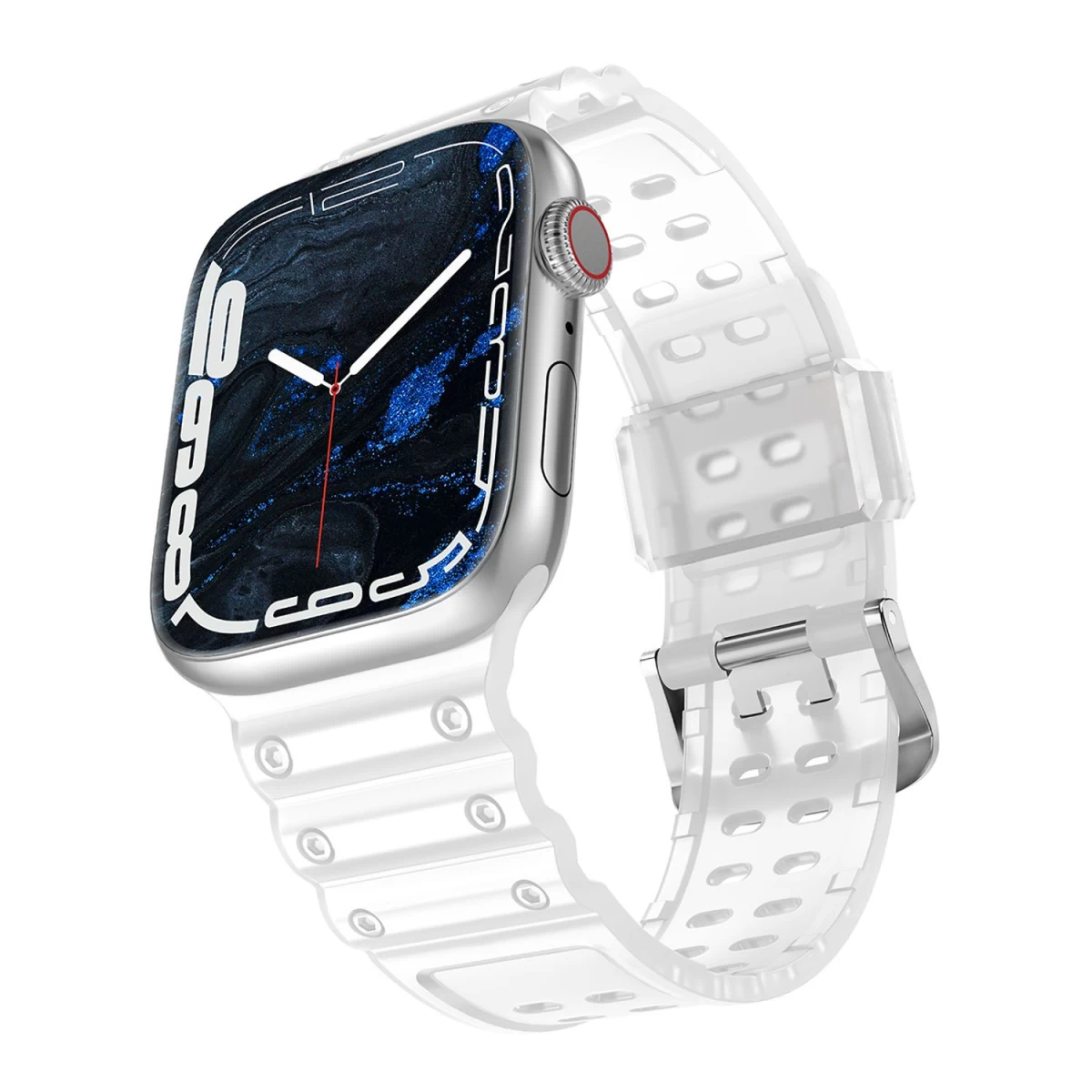 Dirželis Triple Protection Band, Skirtas Apple Watch Se, 9, 8, 7, 6, 5, 4, 3, 2, 2, 1 (41, 40, 38 Mm) Permatomas Apyrankės Dirželis Dirželis Triple Protection Band, Skirtas Apple Watch Se, 9, 8, 7, 6, 5, 4, 3, 2, 2, 1 (41, 40, 38 Mm) Permatomas Apyrankės Dirželis