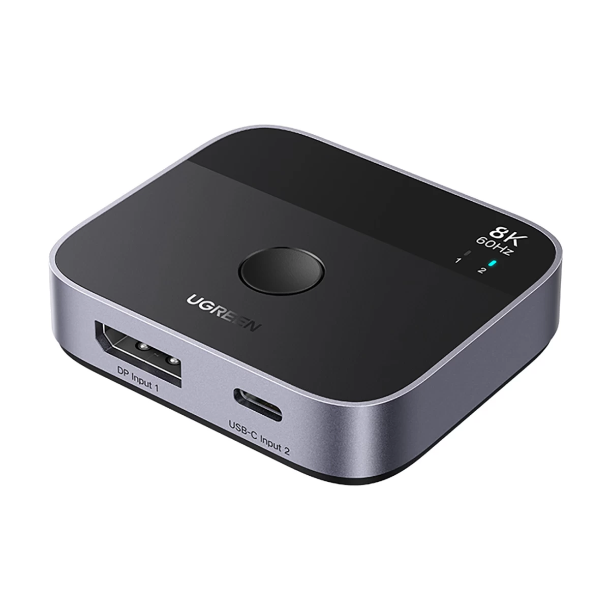 Displayport Usb-c Jungiklis Su Usb-c Jungtimi - Pilkas