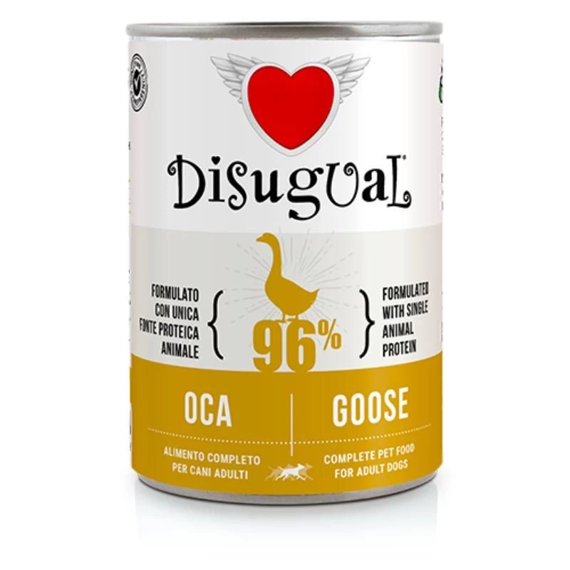 DISUGUAL MonoProtein konservas šunims su žąsiena 400g (6), DSGS414