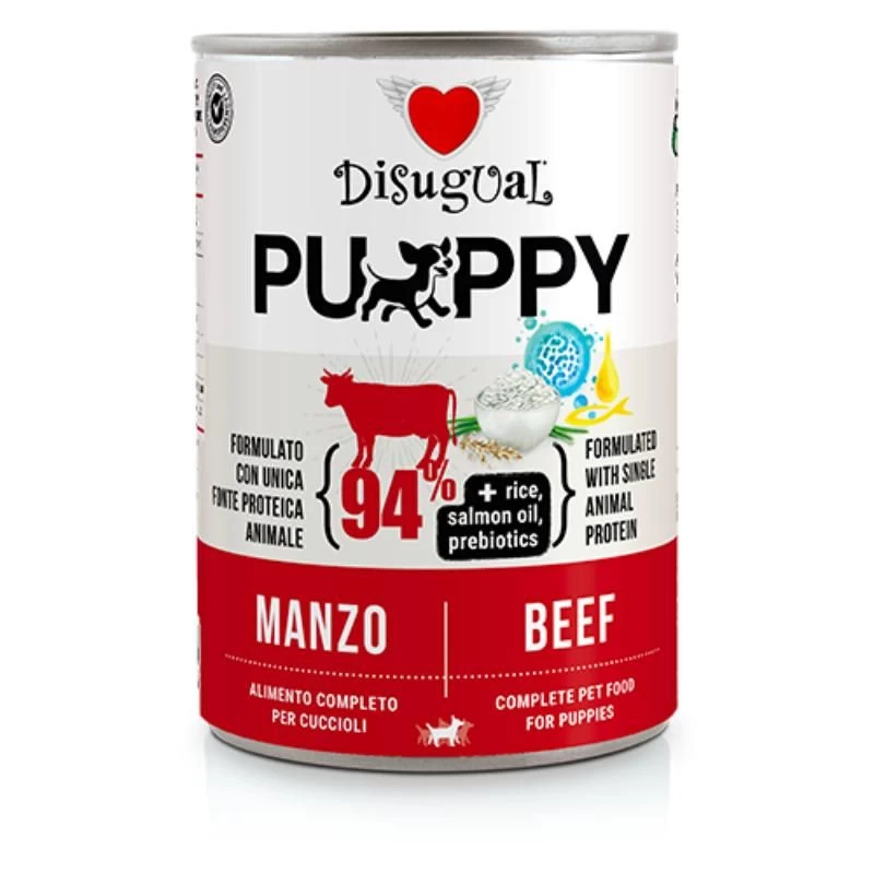 DISUGUAL Puppy konservas šuniukams su jautiena 400g (6), DSGS440