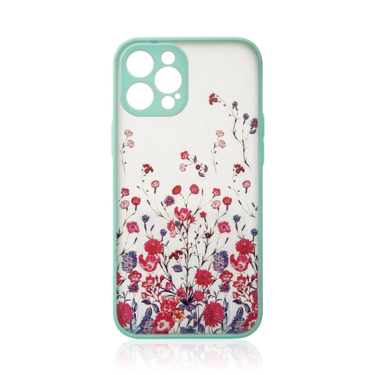 Dizaino Dėklas iphone 12 Pro Max šviesiai Mėlynas Gėlių Dėklas