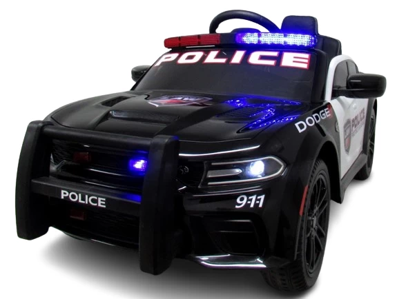 Doge Police Srt Black Akumuliatorinis Automobilis Eva Odinis Nuotolinio Valdymo Pultelis