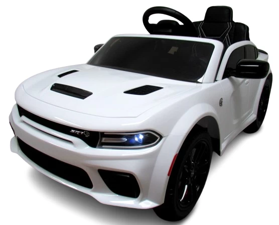Doge Srt White Akumuliatorinis Automobilis Eva Odinis Nuotolinio Valdymo Pultas