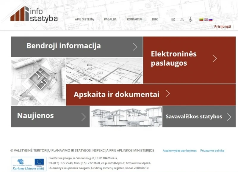 Pastatų pridavimas ir įteisinimas Infostatyboje