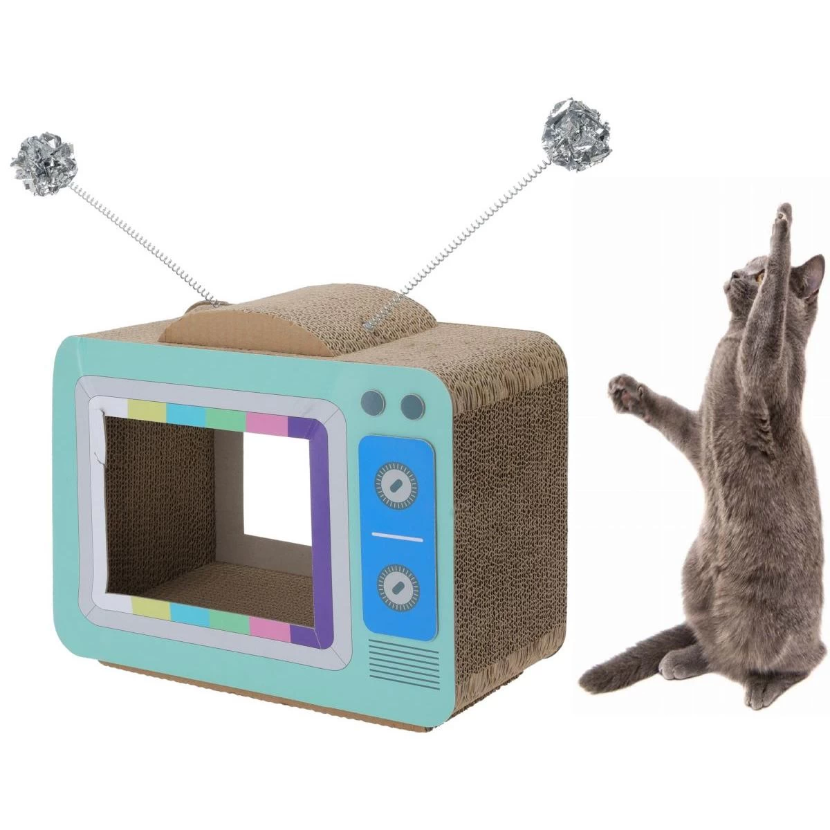 Draskyklė Katėms 40 Cm Televizorius