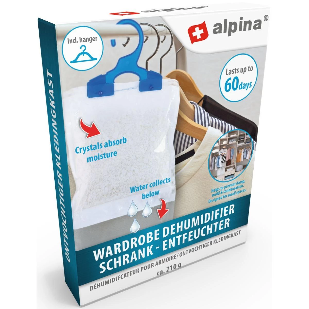 Drėgmės Sugėriklis Pakabinamas Alpina 210g