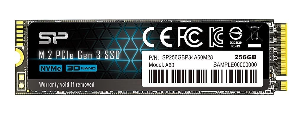 Drive Silicon Power Ace A60 SP256GBP34A60M28 (256 GB ; M.2; PCIe Gen3x4)