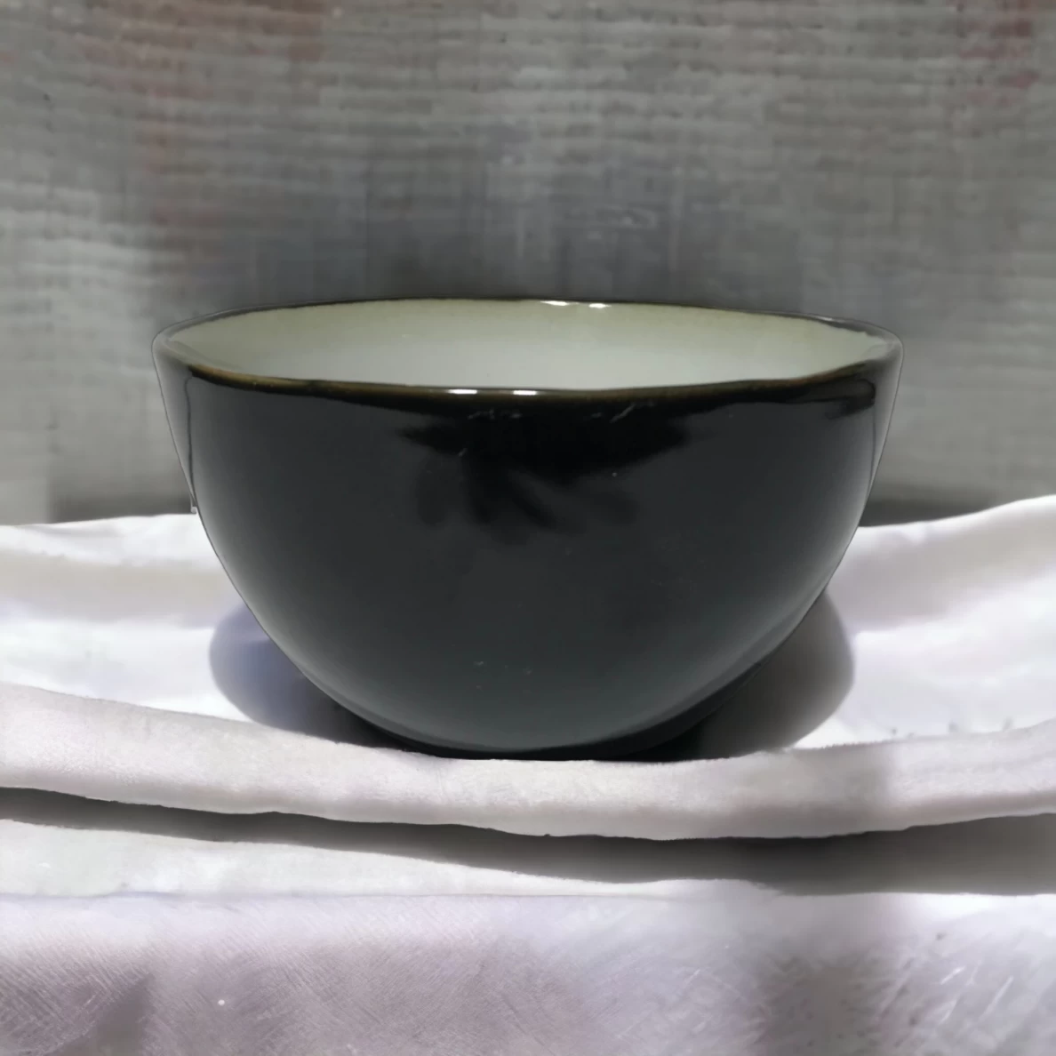 Dubenėlis CANCAN | blizgus | juodas | keramika | Ø14CM | H8CM (69981)
