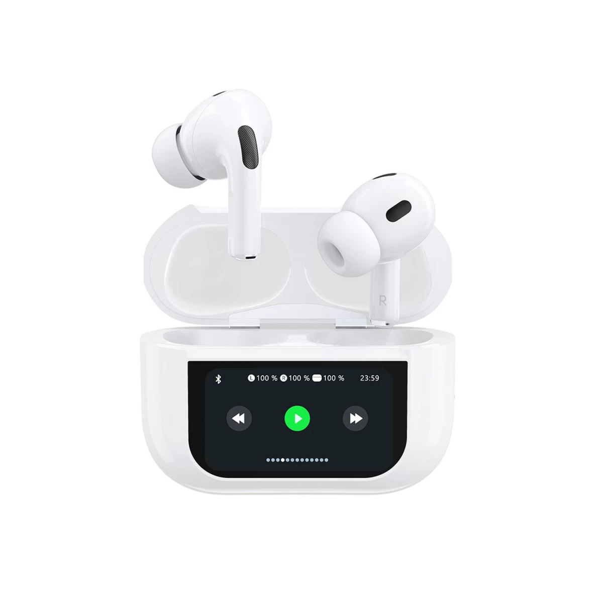 dudao U19 į Ausis Dedamos Tws Belaidės bluetooth 5.3 Ausinės Su Led Ekranu - Baltos Spalvos dudao U19 į Ausis Dedamos Tws Belaidės bluetooth 5.3 Ausinės Su Led Ekranu - Baltos Spalvos