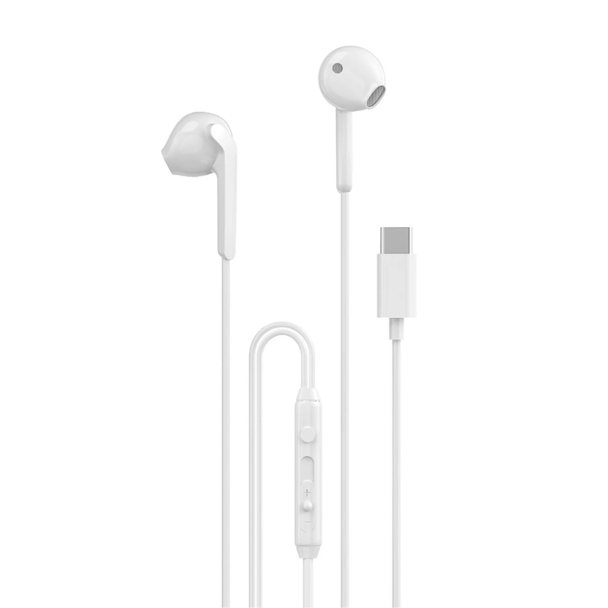 dudao X3c Laidinės 1,2 M Ilgio Usb-c Ausinės į Ausis - Baltos Spalvos