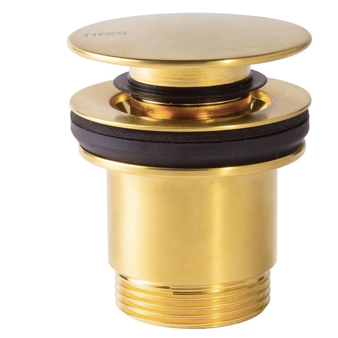 Dugno vožtuvas Tres Click-Clack Ø 63 mm, mat. auksas 24284001OM