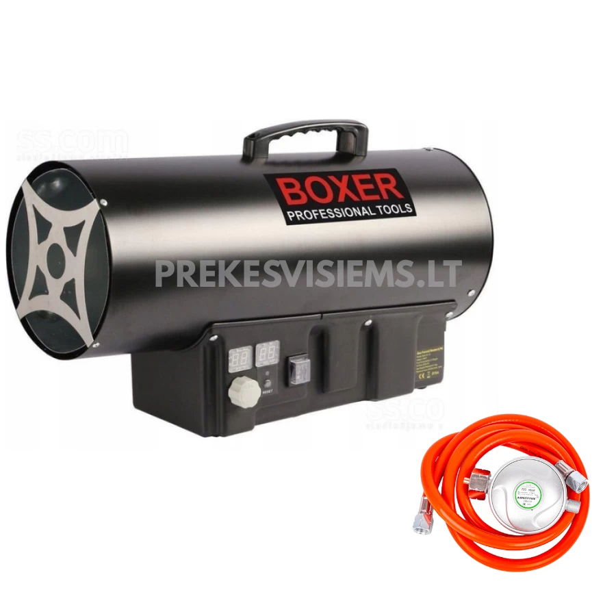 Dujinis šildytuvas su termostatu ir reduktoriumi 40kW BOXER, BX348