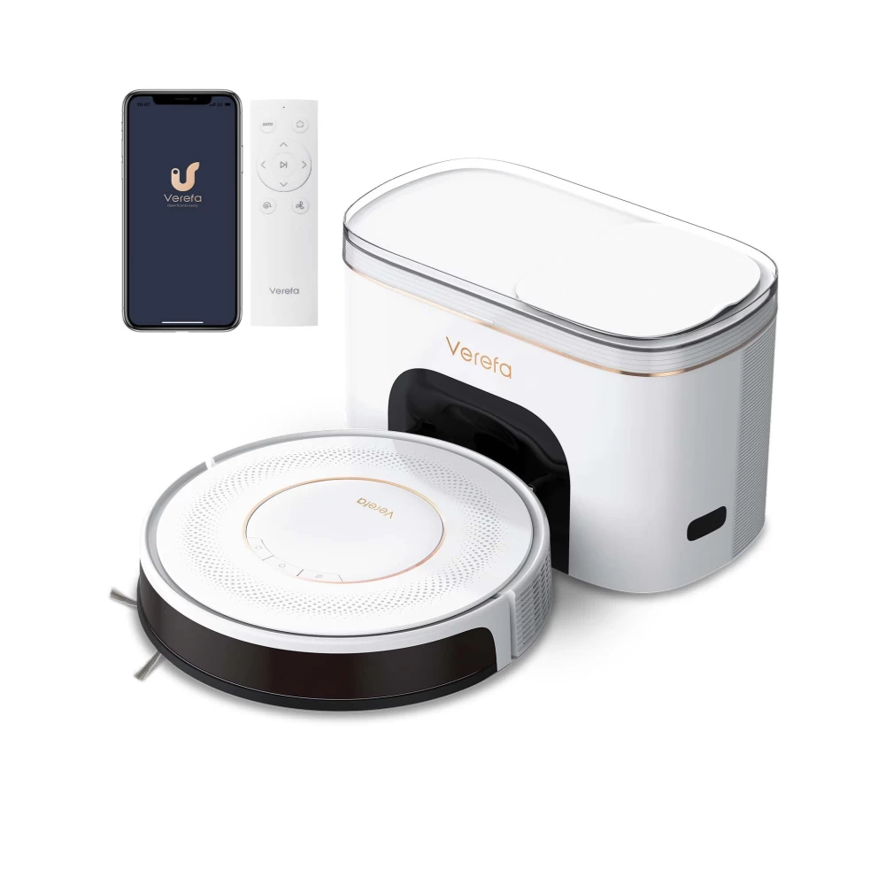 Dulkių siurblys - Robotas Verefa V60 M PRO, Balta (Ekspozicinė prekė)