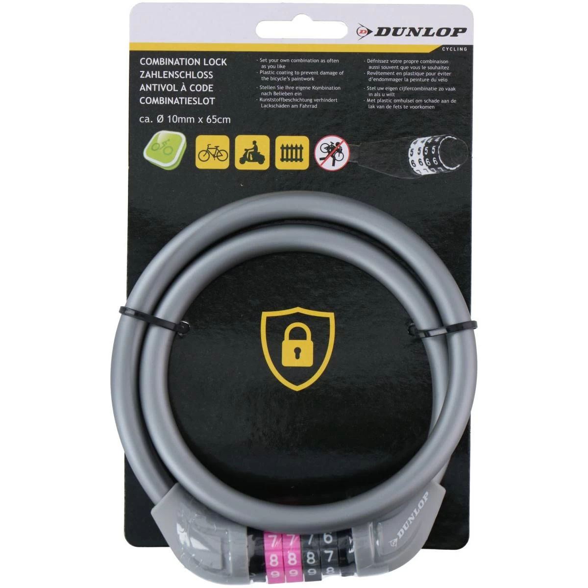 Dunlop Bike Rope Link 1.0x65cm - Grey
