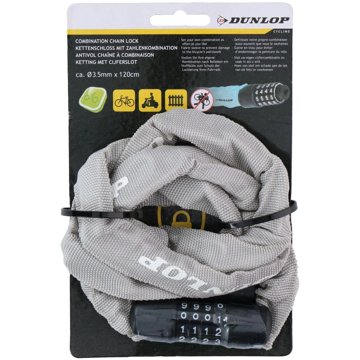 Dunlop Dviračių Raktų Pakabukas 120 Cm Ilgio - Pilkas