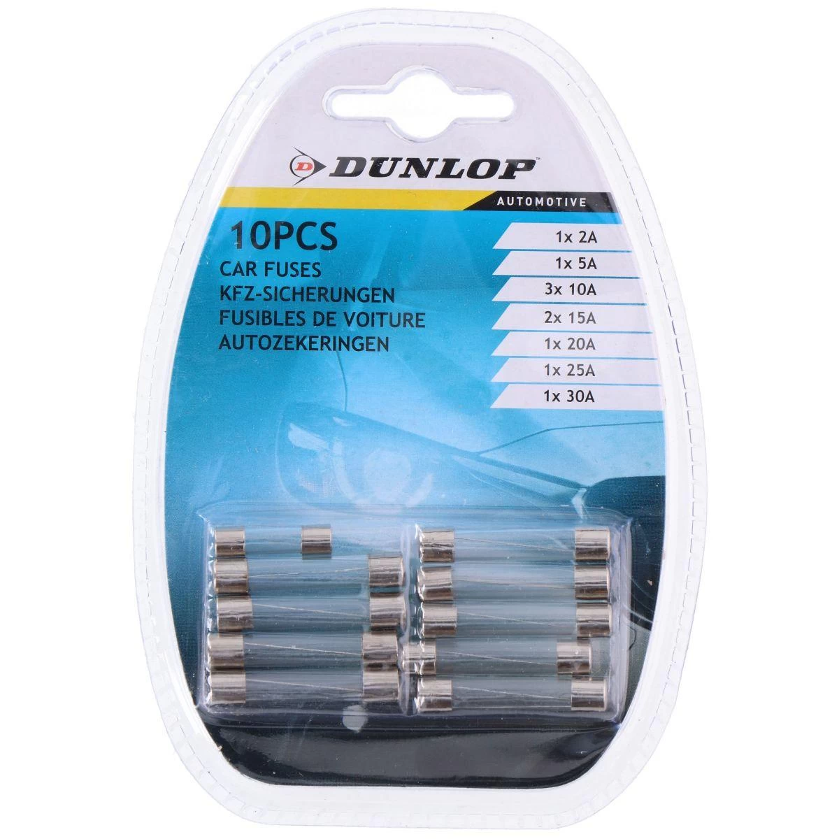 dunlop Stiklo Saugiklių Rinkinys 10 Vnt.
