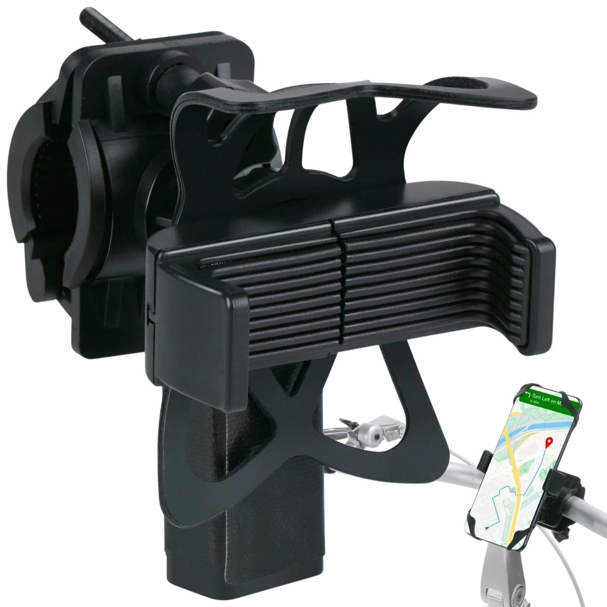 dunlop Telefono Laikiklis, Pasukamas, Juodas