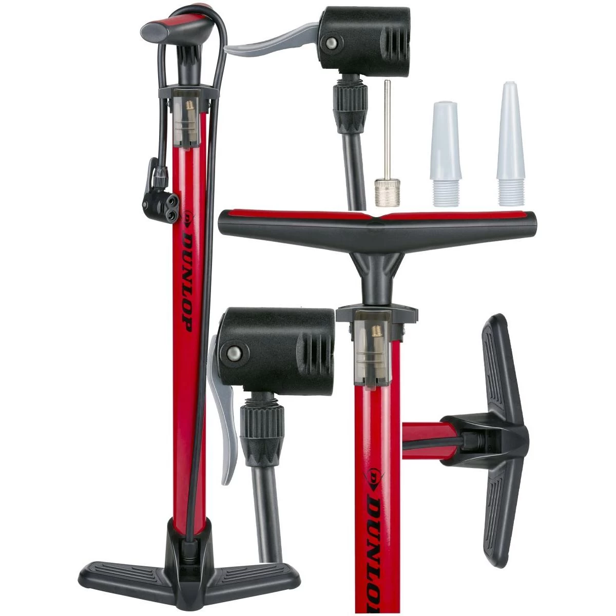 Dunlop Tyre Bike Pump 174psi (12bar) Red