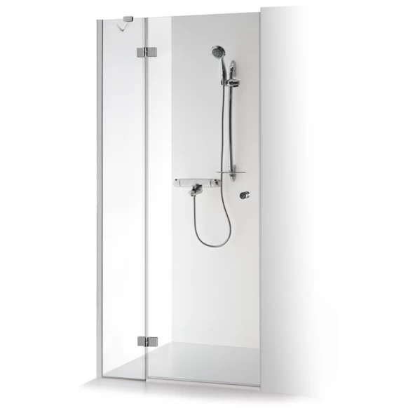Dušo durys su sienele Brasta Glass Tina Plius 120 cm, skaidrus stiklas