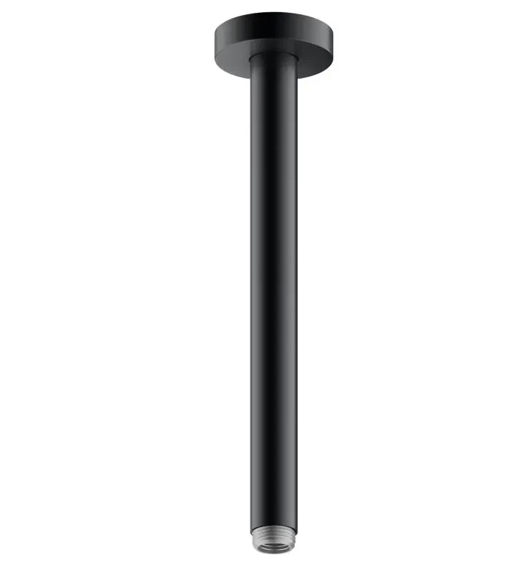 Dušo galvos laikiklis iš lubų 300mm, brushed black chrome 51689130300