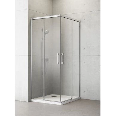 Dušo kabina Radaway Idea Kdd 80x80 cm, chromo profilis, skaidrus stiklas, 387061-01-01L / 387061-01-01R Dušo kabina Radaway Idea Kdd 80x80 cm, chromo profilis, skaidrus stiklas, 387061-01-01L / 387061-01-01R
