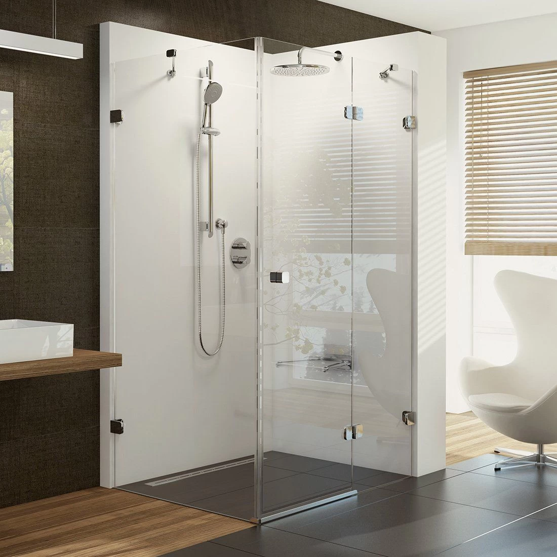 Dušo kabina Ravak BSDPS-120/90 R chromas+stiklas Transparent 0UPG7A00Z1