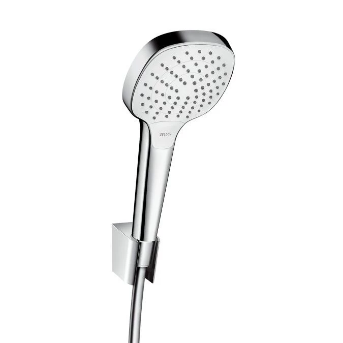 Dušo komplektas Hansgrohe Croma Select E Vario, baltas/chromas 26425400