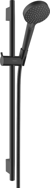 Dušo komplektas HANSGROHE Vernis Blend 100 Vario EcoSmart su S Puro 65 cm dušo stovu, matinė juoda, 26423670