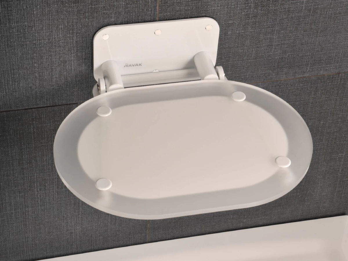 Dušo sėdynė Chrome, clear/balta