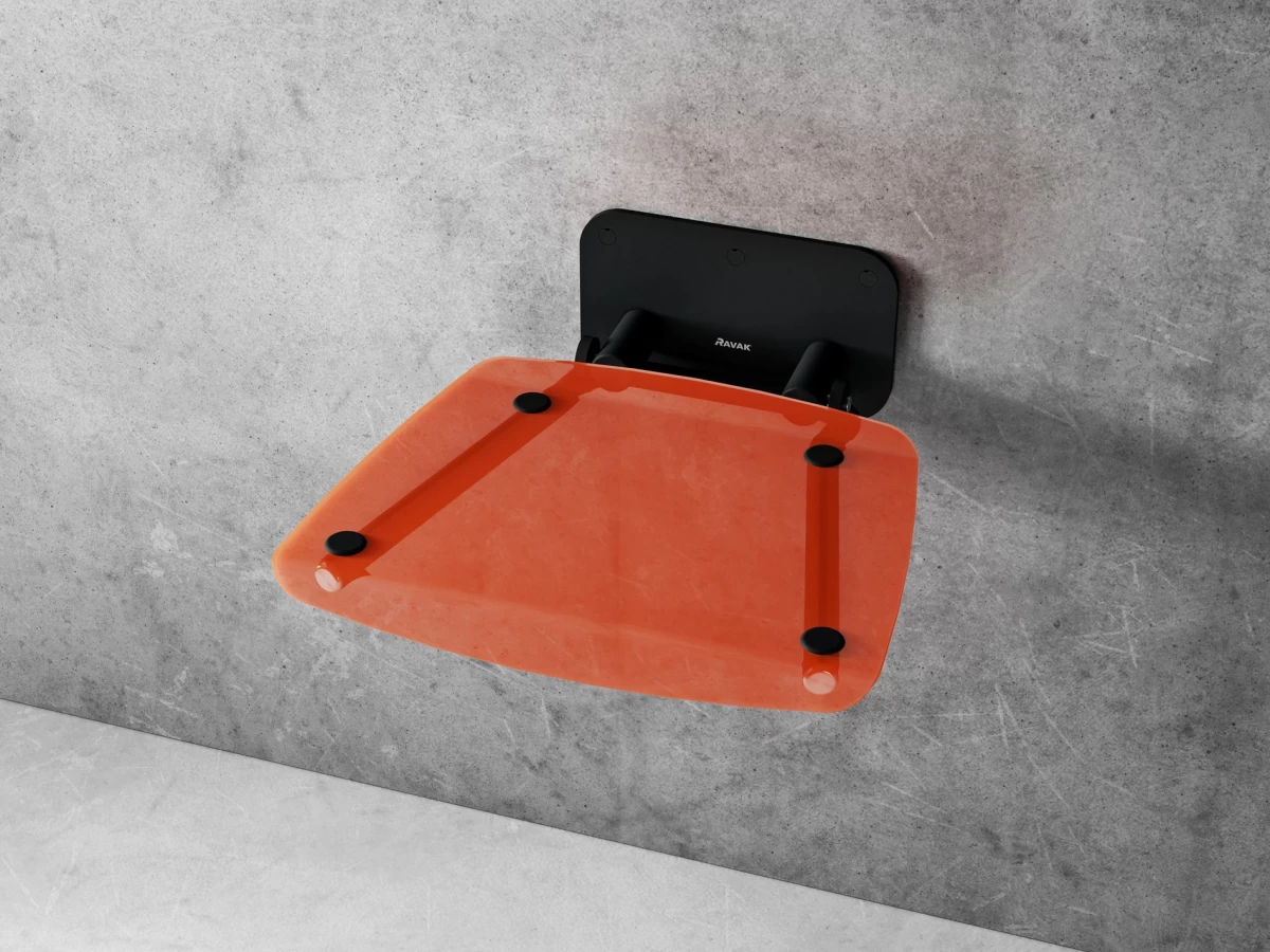 Dušo sėdynė Ovo B II, orange/juoda