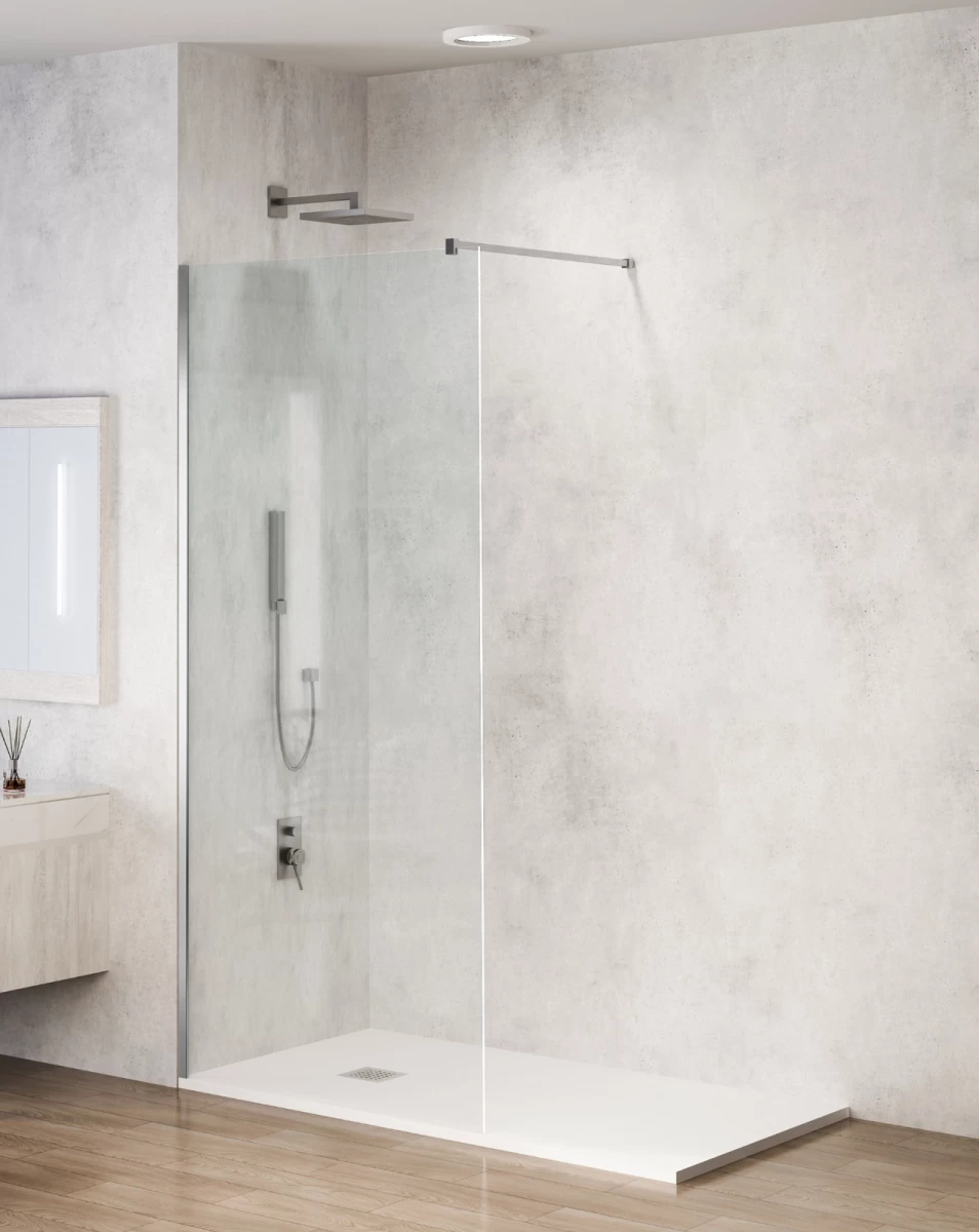 Dušo sienelė Balneo Walk-in Beira 90 cm chromo spalvos profilis, K0101020110-5