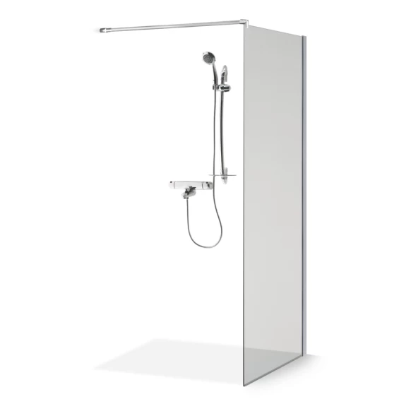 Dušo sienelė Brasta Glass Ema 80 cm, skaidrus stiklas