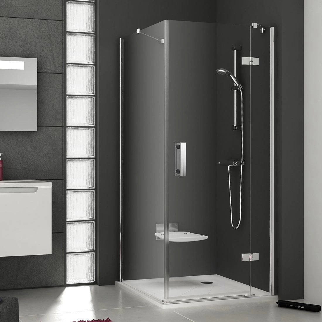 Dušo sienelė stacionari Ravak SmartLine SMPS-90 R, blizgus+skaidrus stiklas 9SP70A00Z1 Dušo sienelė stacionari Ravak SmartLine SMPS-90 R, blizgus+skaidrus stiklas 9SP70A00Z1
