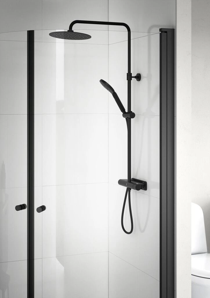 Dušo sistema ESTETIC Round, mat. juoda GB4121843053