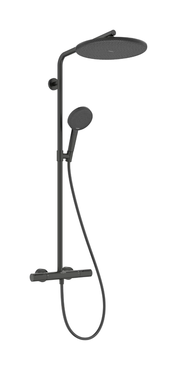 Dušo sistema hansgrohe Raindance Alive S Puro, juoda chromo 24592340