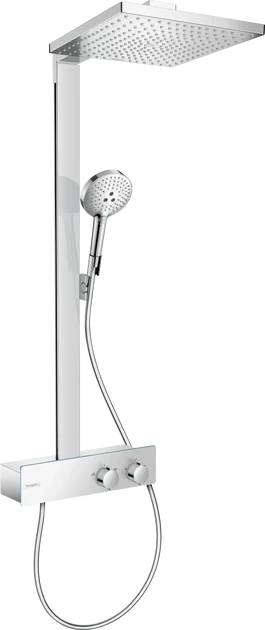 Dušo sistema HANSGROHE Raindance E 300 1jet EcoSmart su ShowerTablet 350 termostatu, chromo, 27362000