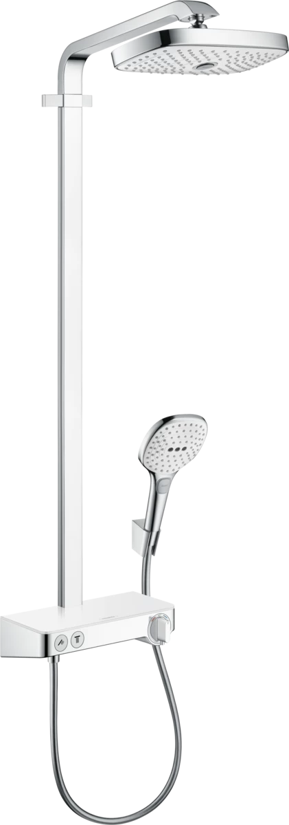 Dušo sistema Hansgrohe Raindance Select E300 2jet Balta 27126400