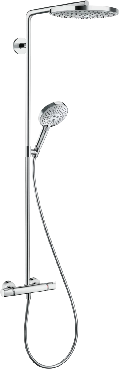 Dušo sistema HANSGROHE Raindance Select S 240 2jet su termostatu, balta/chromo, 27129400