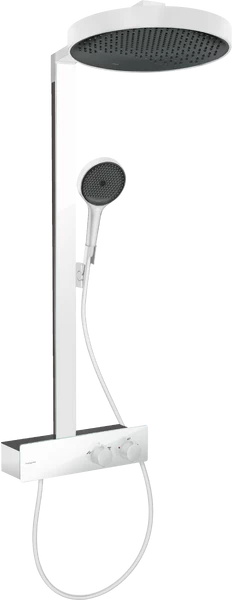 Dušo sistema Hansgrohe Rainfinity 360 1 jet su dušo lentynėle, balta matinė 26853700