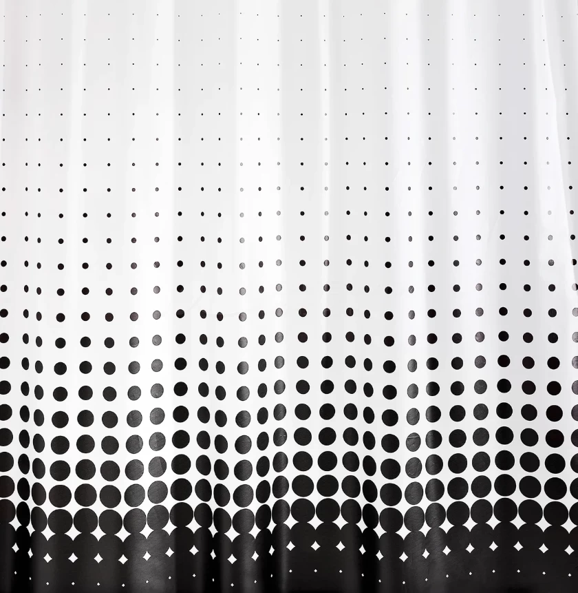 Dušo užuolaida Ridder Blacky, 180x200 cm, balta, 31840