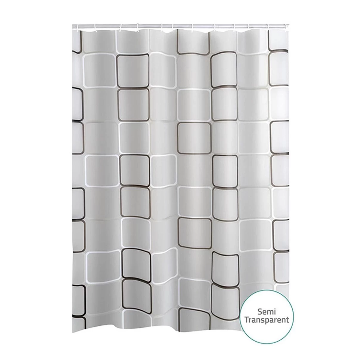 Dušo užuolaida Ridder Modern Retro skaidri 180x200cm, 3109307