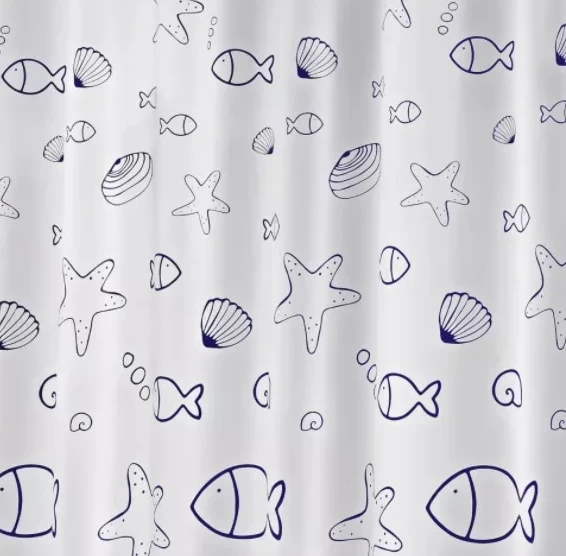 Dušo užuolaida Ridder Seashell, 180x200 cm, 32630