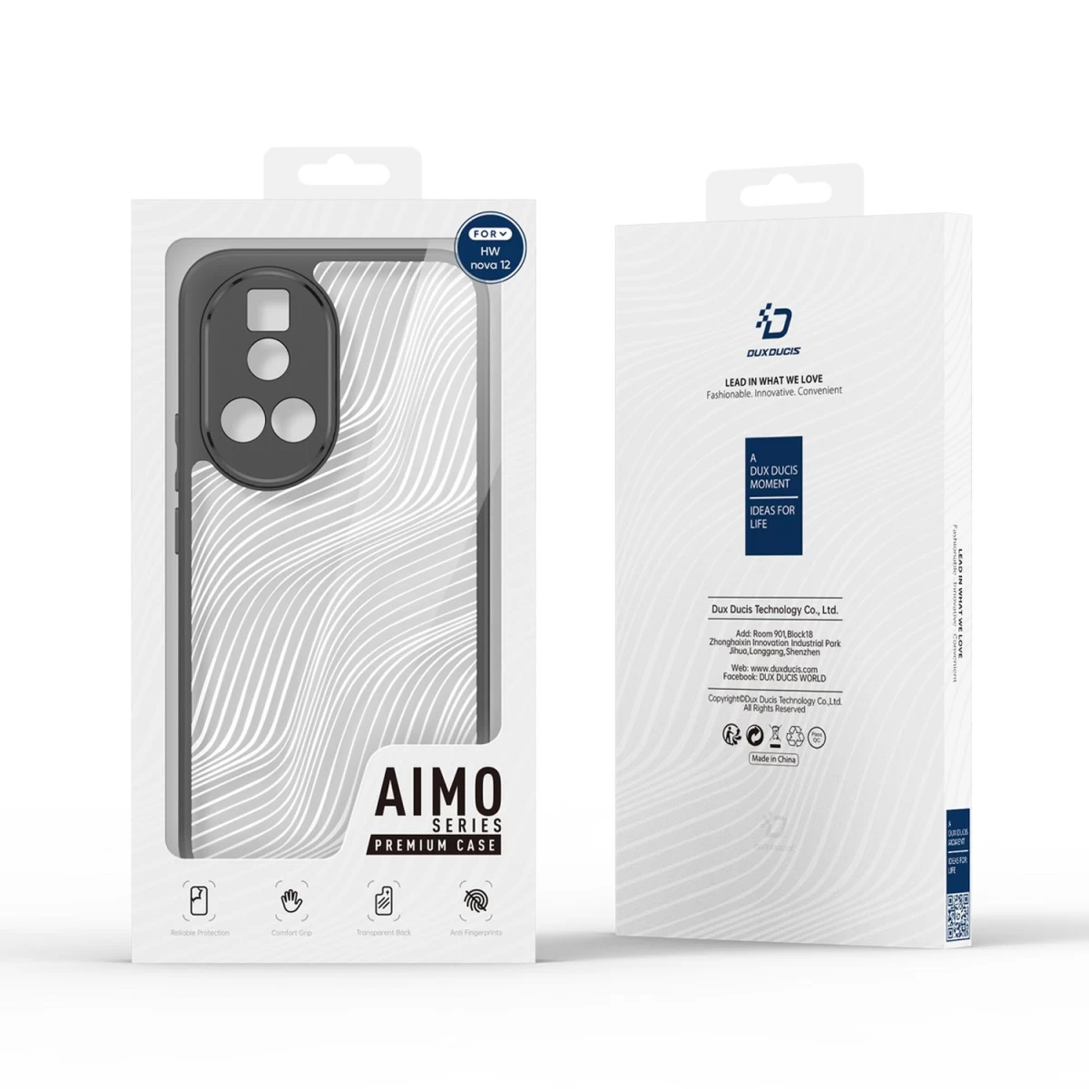 Dux Ducis Aimo Dėklas Huawei Nova 12 - Juodas