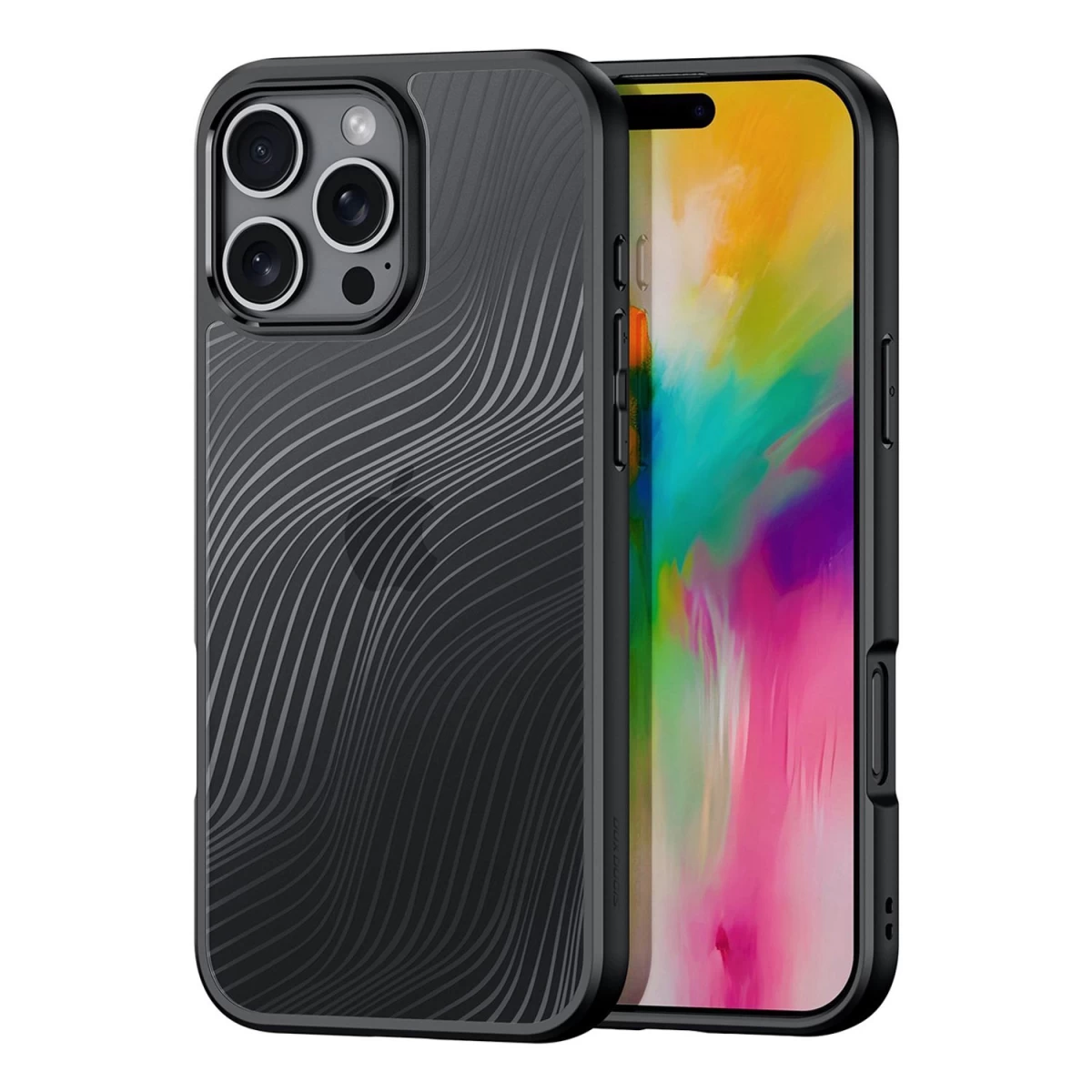 Dux Ducis Aimo Dėklas Iphone 16 Pro Max - Juodas