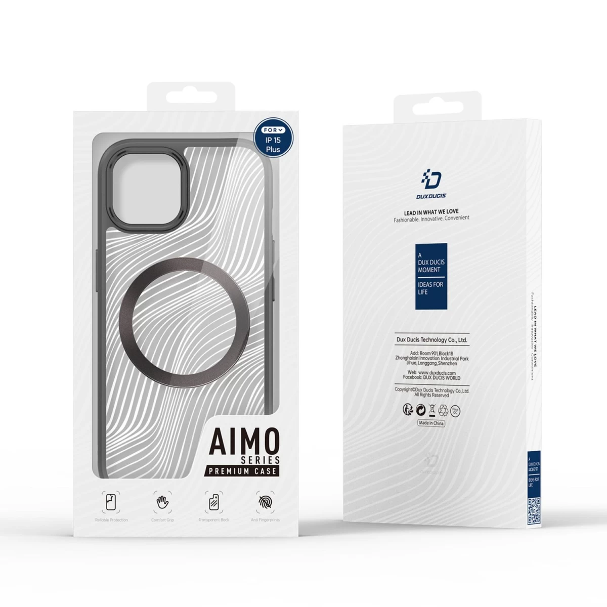 Dux Ducis Aimo Mag Dėklas Su Magsafe Iphone 15 Plus - Juodas