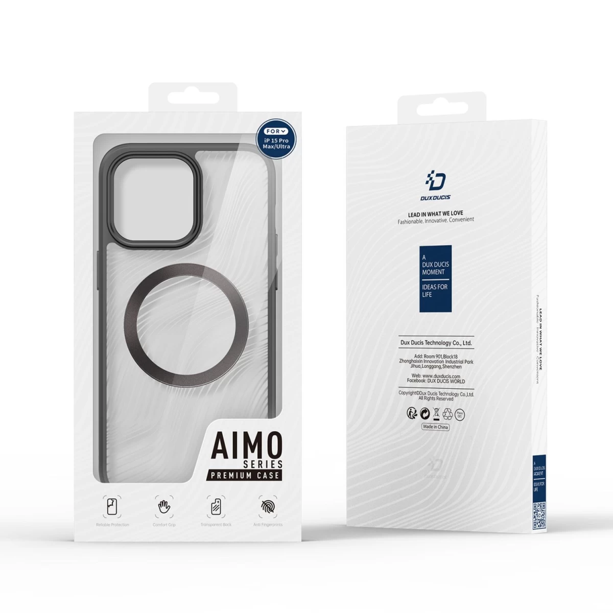 Dux Ducis Aimo Mag Dėklas Su Magsafe Iphone 15 Pro Max - Juodas