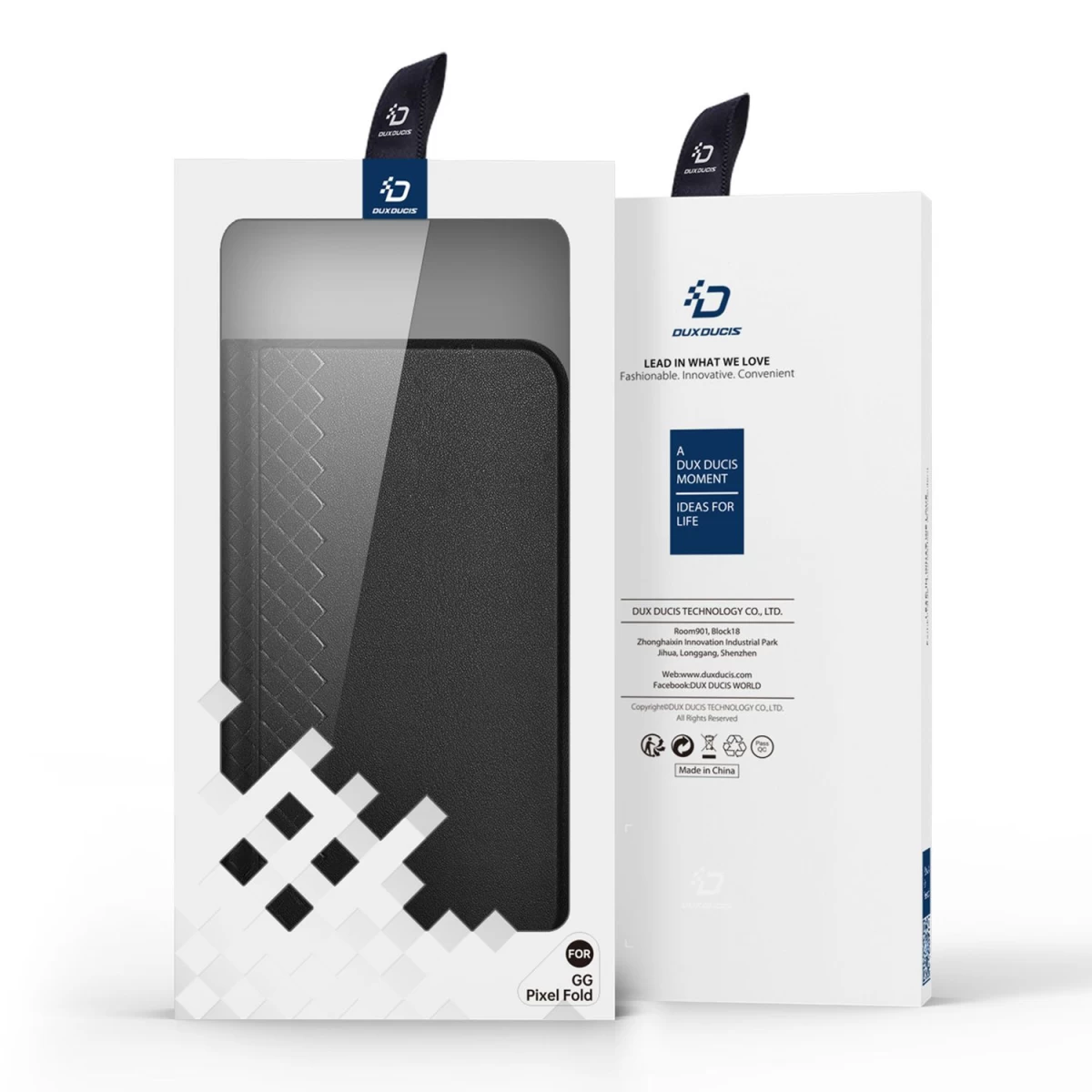 Dux Ducis Bril Odinis Dėklas Su Atvartu Ir Pinigine, Skirtas google Pixel Fold - Juodas