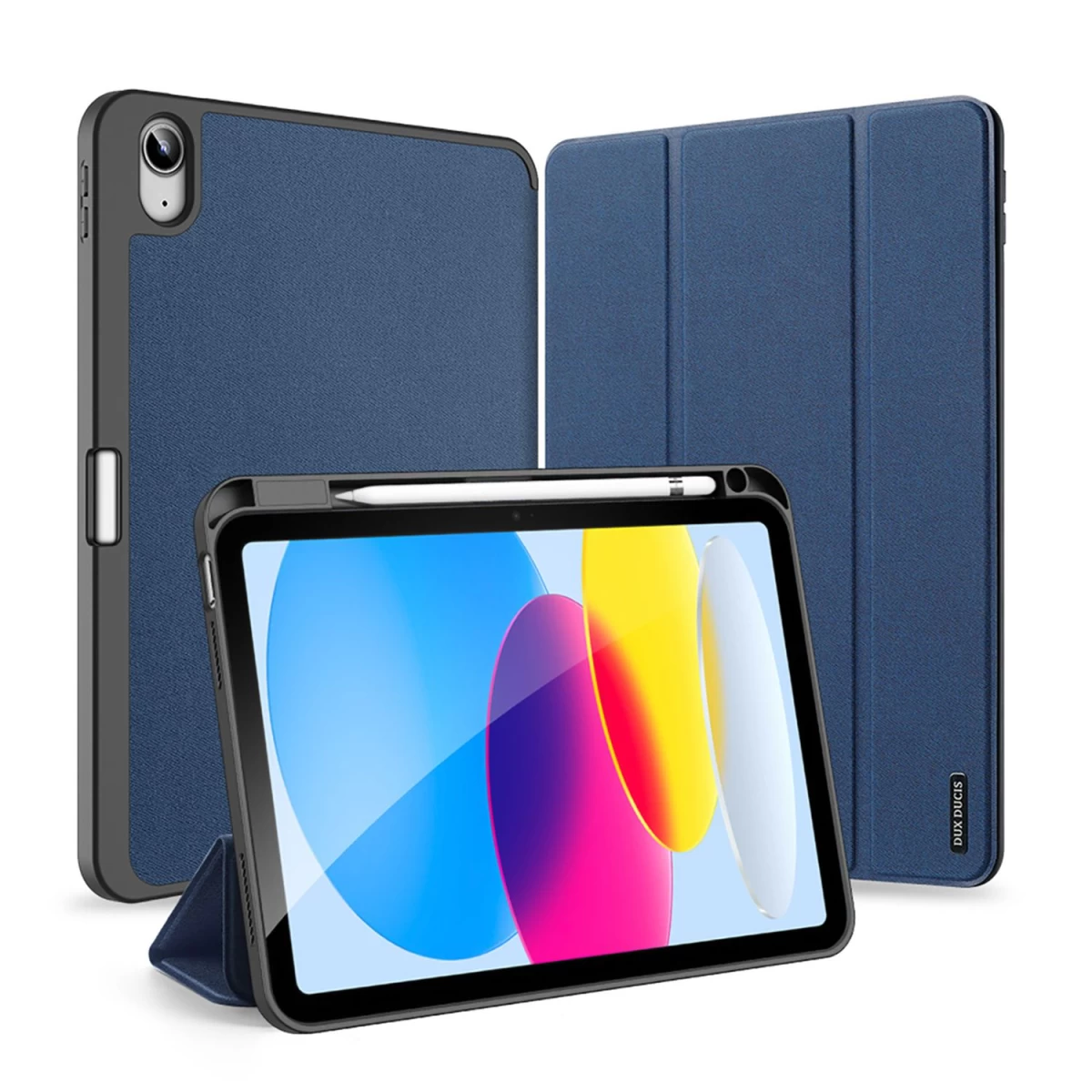 Dux Ducis Domo Ipad 10,9&#039;&#039; 2022 (10. Gen.) Dėklas Su Išmaniuoju Dangteliu, Mėlynas