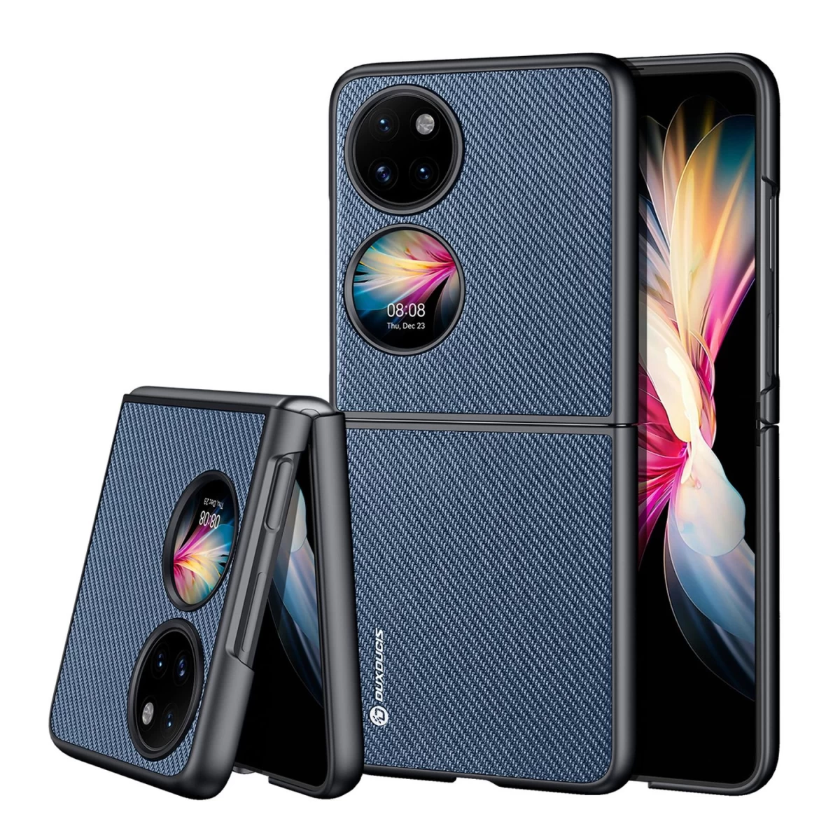 Dux Ducis Fino Dėklas Su Nailono Apvalkalu Huawei P50 Pocket Blue